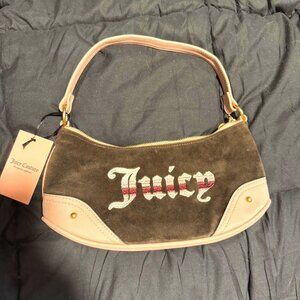 juicy couture velour embroidered shoulder bag! NWT